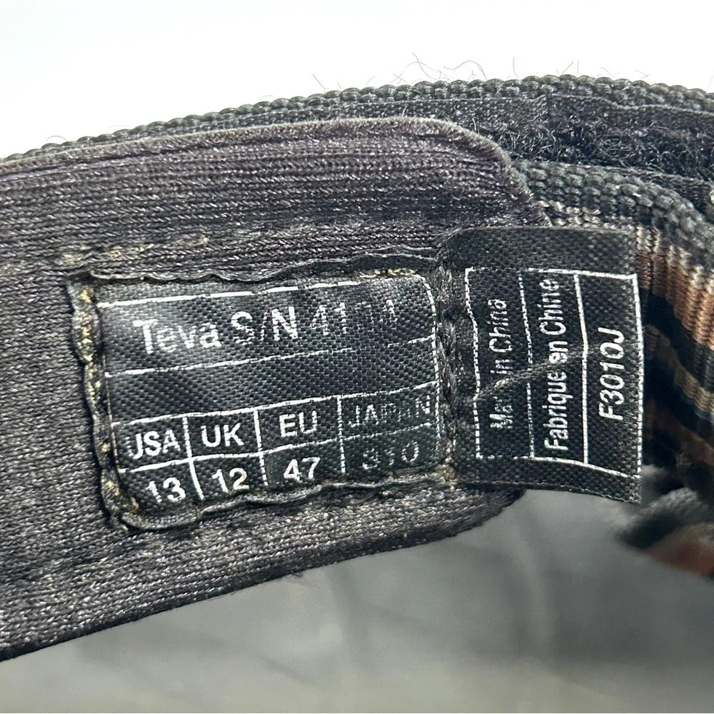 Teva Men’s Terra Fi 5 Universal Hiking Sandal Black & Brown, Size 13